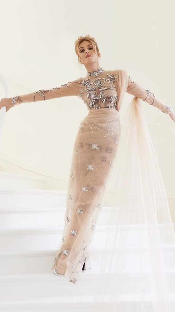 ICYMI Natasha Poonawalla In Sheer Nude Saree For King Charles III's Coronation Concert | Zoom TV