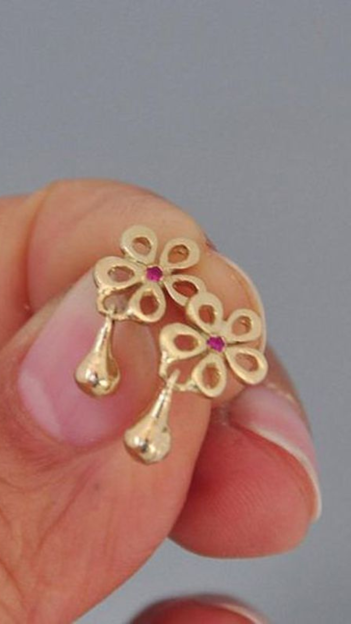 Baby Girl Golden Earrings The perfect accessories  Dishis Jewels