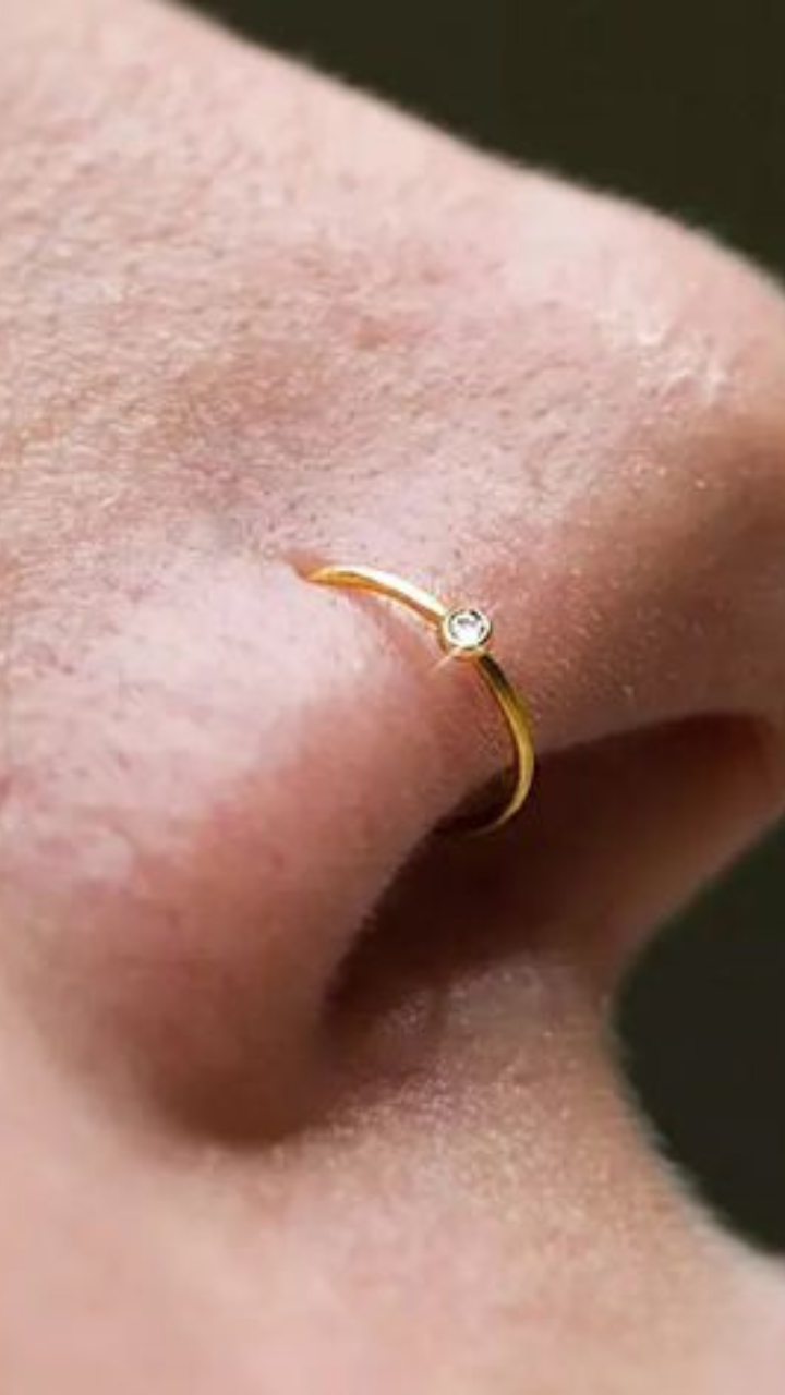 TINY 24K Gold Nose Stud Rose Gold Small Nose Ring Diamond Nose Stud 1mm Nose  Stud Gold Nose Stud Dainty Nose Ring Thin - Etsy Israel