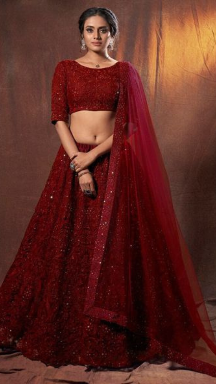 Buy Red Patola Printed Silk Lehenga Choli Online At Zeel Clothing