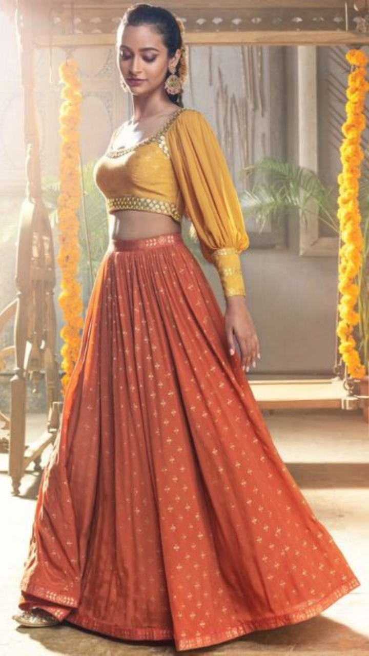 Strike A Different Note With Trending Lehenga Blouse Designs: 10  Exceptional Lehenga Long Top Options For You (2020) |  peacecommission.kdsg.gov.ng