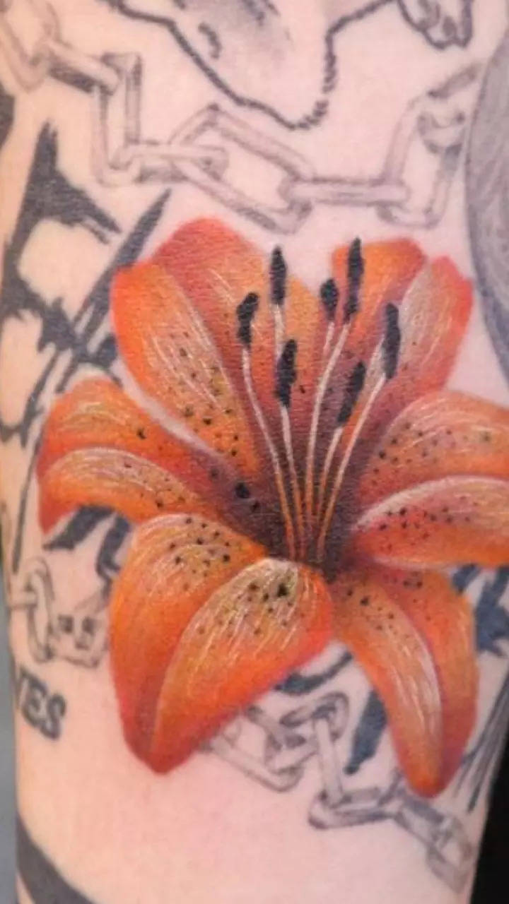 Tiger Lily Tattoo | Custom color tiger lilies tattoo on ribs… | Flickr