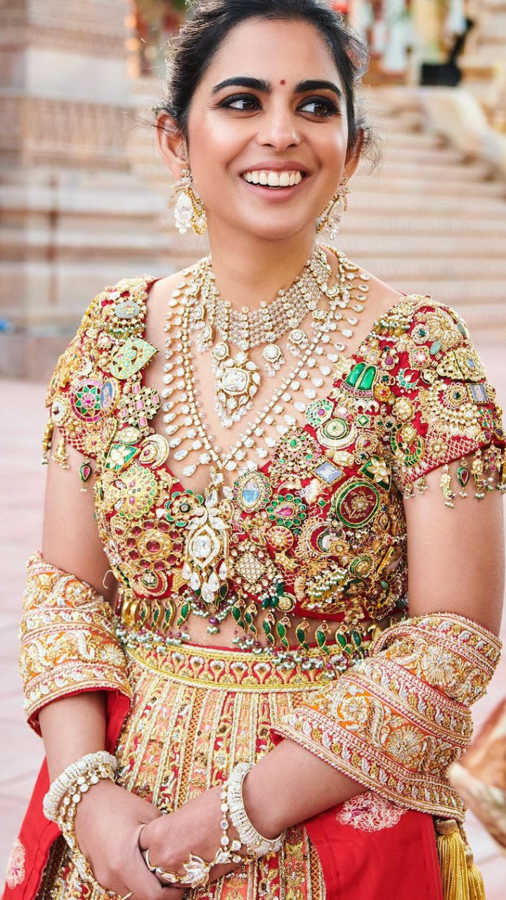 Nita Ambani Designer Wedding Saree Was Re-Designed From Isha Ambani We –  Panache Haute Couture