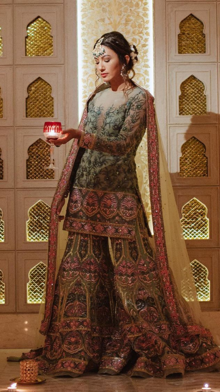 Buy Peachish Pink Readymade Wedding Sharara Suit, Mother Daughter Combo  Dress, Mehendi Sangeet Party Wear Sharara Suit, Pakistani Sharara Online in  India - Etsy