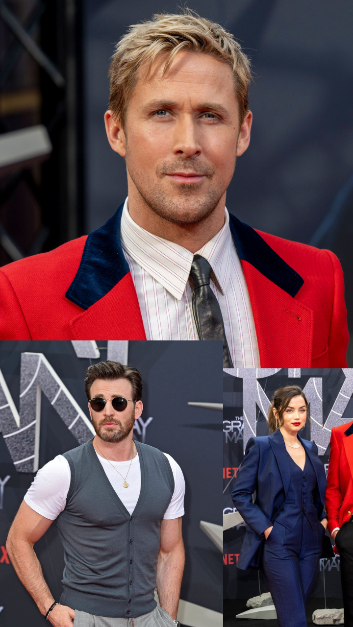 Ryan Gosling, Chris Evans & More at 'The Gray Man' Premiere Red