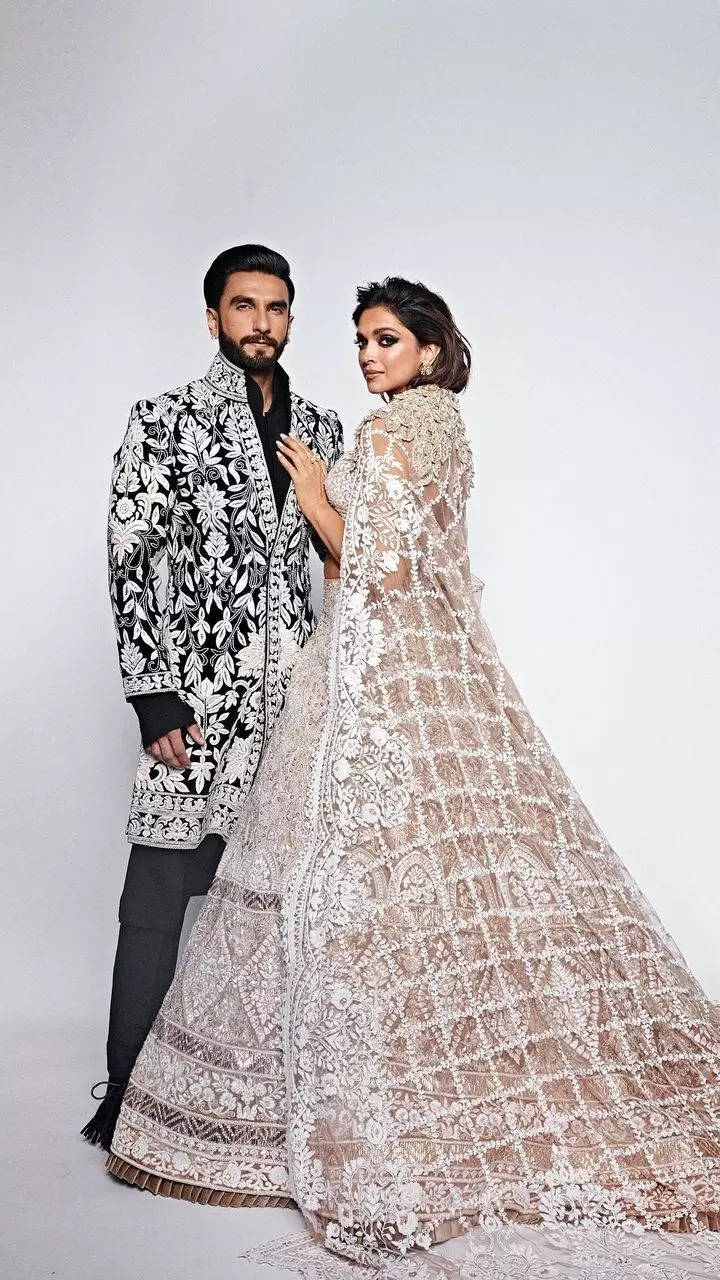 Deepika Padukone, Ranveer Singh look regal for runway debut