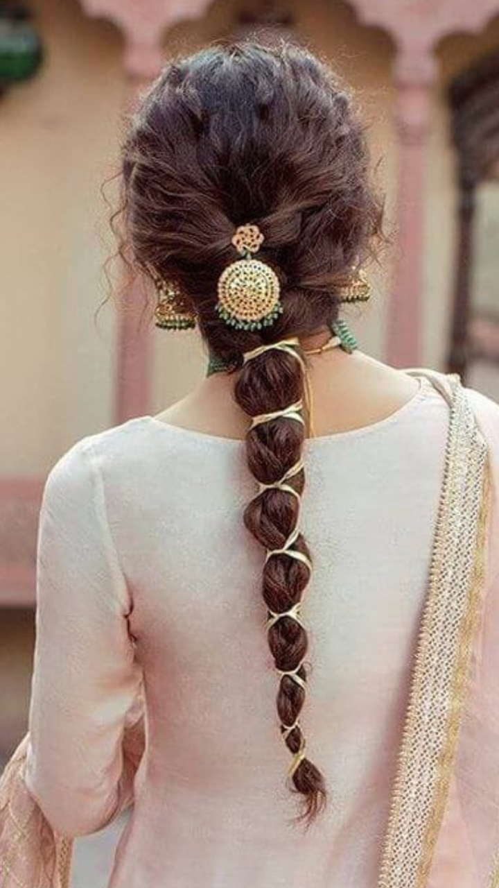 Indian Bridal Hairstyles For Reception, Wedding Function, Party