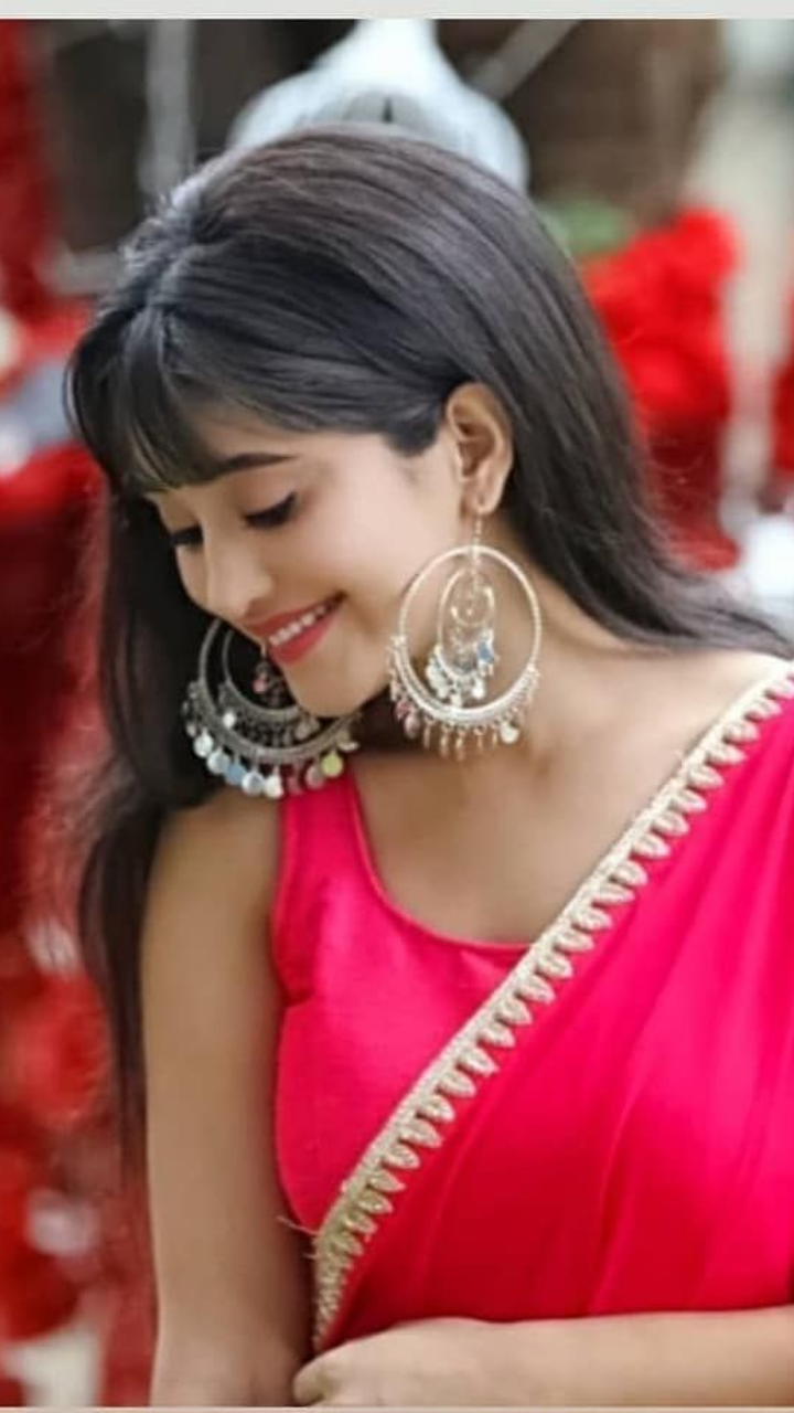 Nabha Natesh Looking Cute In Shiny Silk Saree