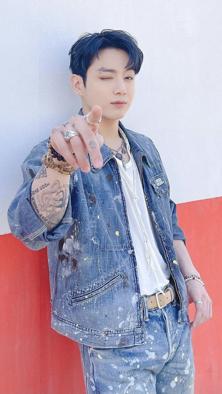 BTS Seven Jungkook Blue Denim Jacket