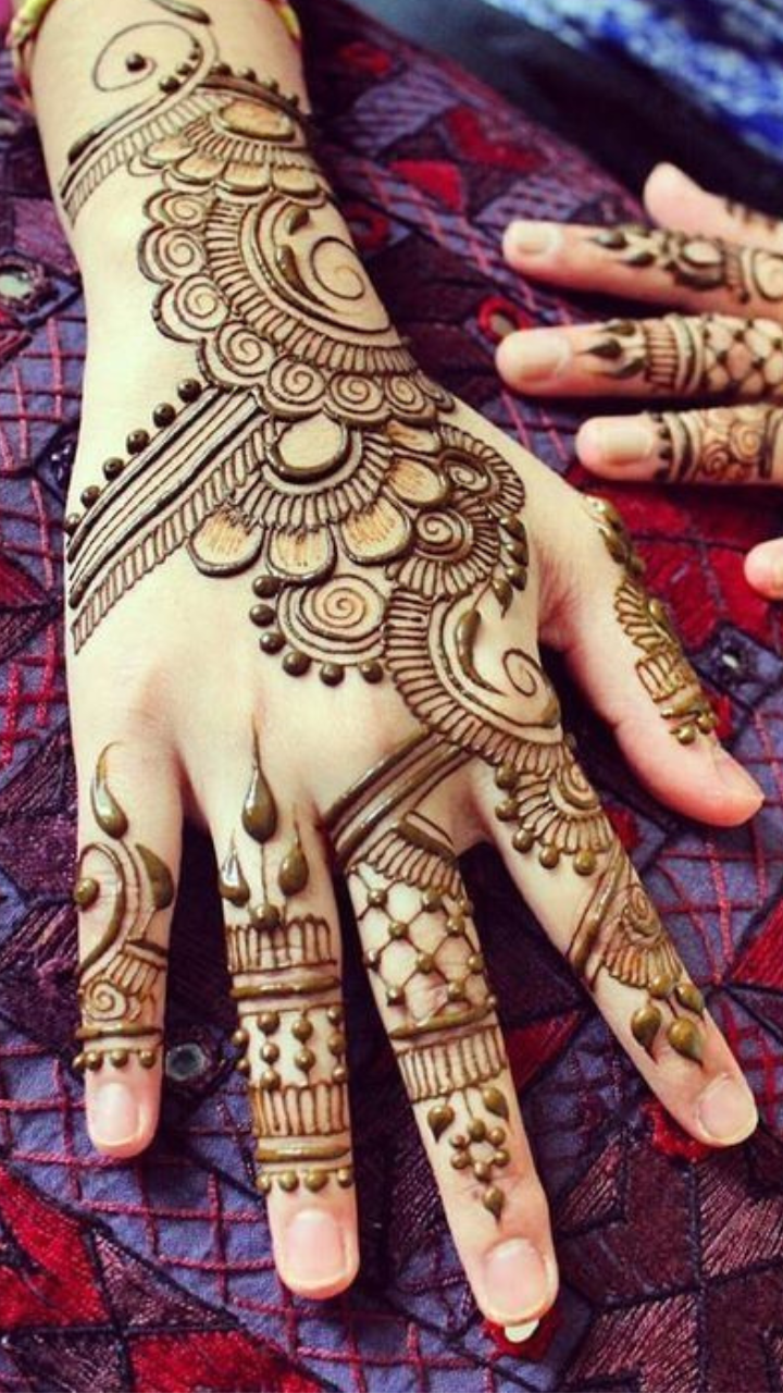 arabic mehndi design back hand - Uprising Bihar