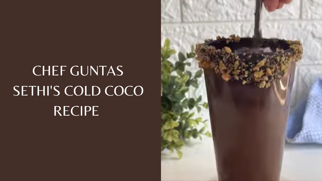Chef Guntas Sethi's Cold Coco Recipe. Pic Credit: Instagram @chefguntas