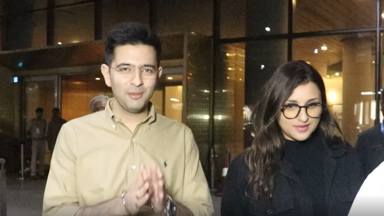 Raghav Chadha and Parineeti Chopra's engagement looks