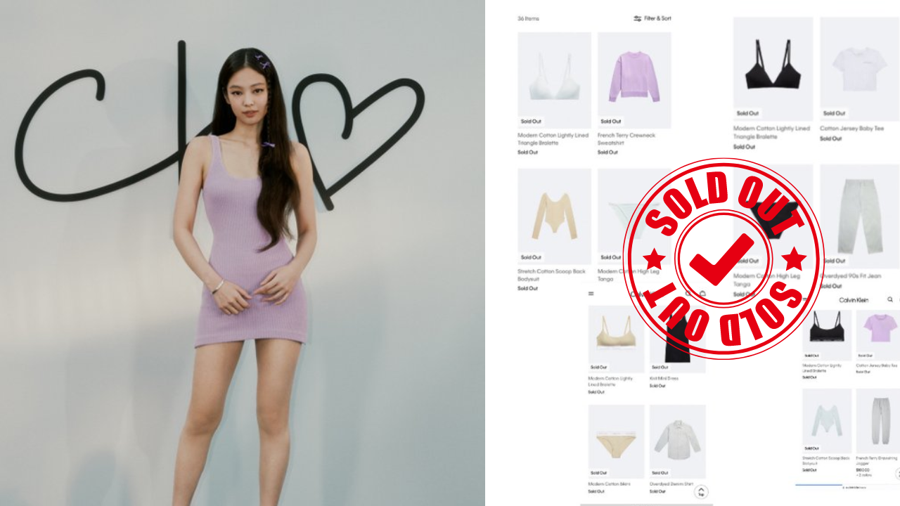 Jennie's Calvin Klein collection sold out