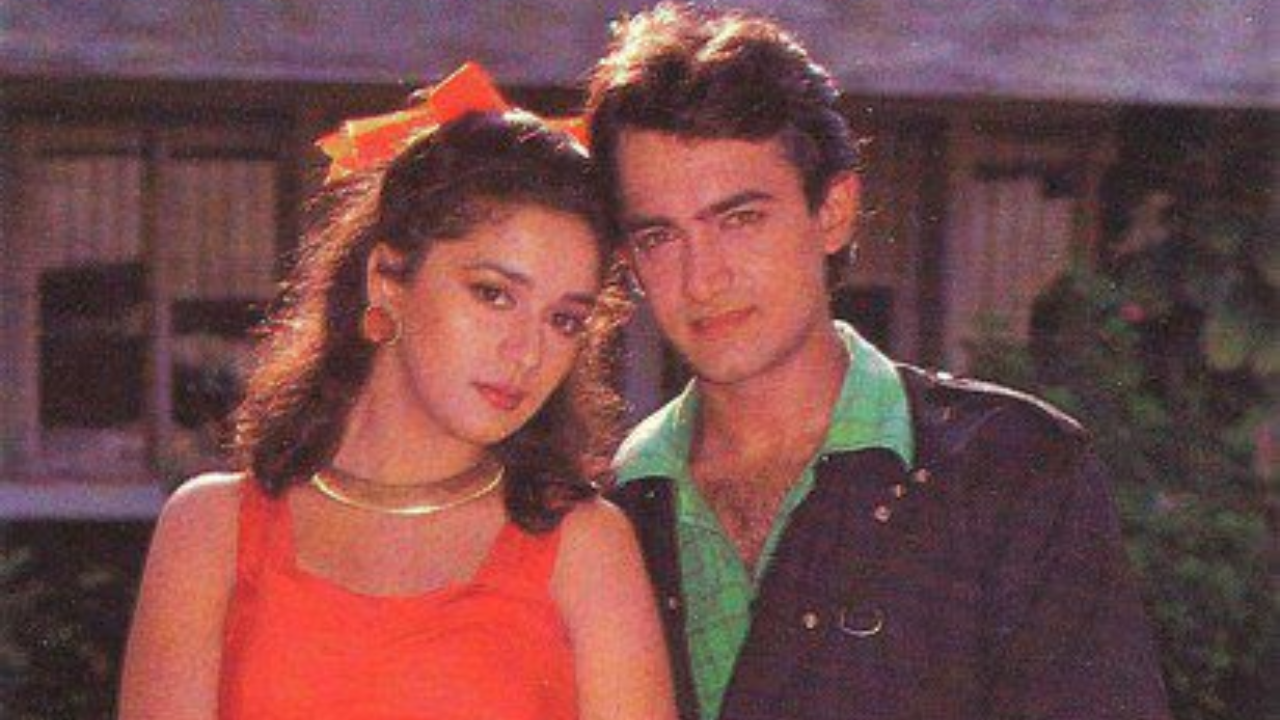 When Madhuri Dixit chased Aamir Khan with a hockey stick