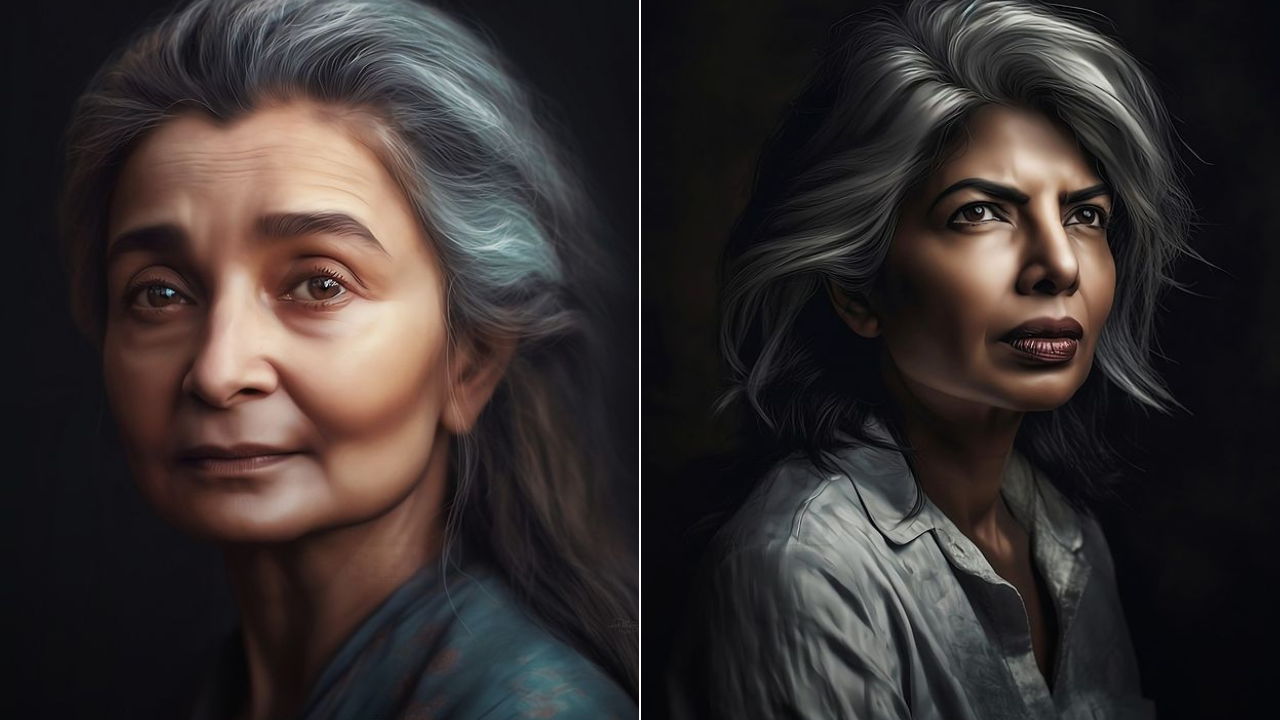 AI-Generates Pics Of Bollywood Actresses As Elderly Women