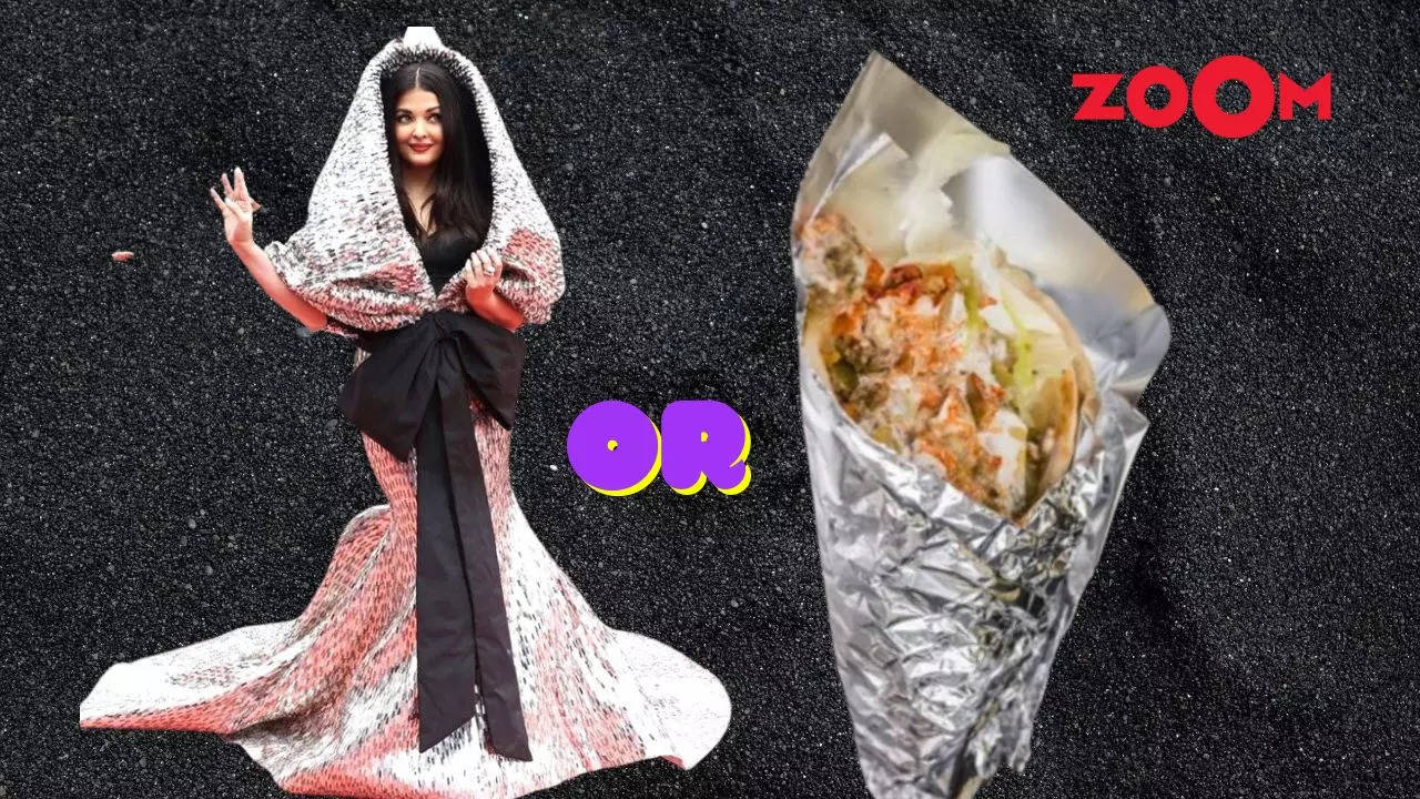 What! Netizens Turn Aishwarya Rai's Silver 'Foil' Gown Into Chicken Roll