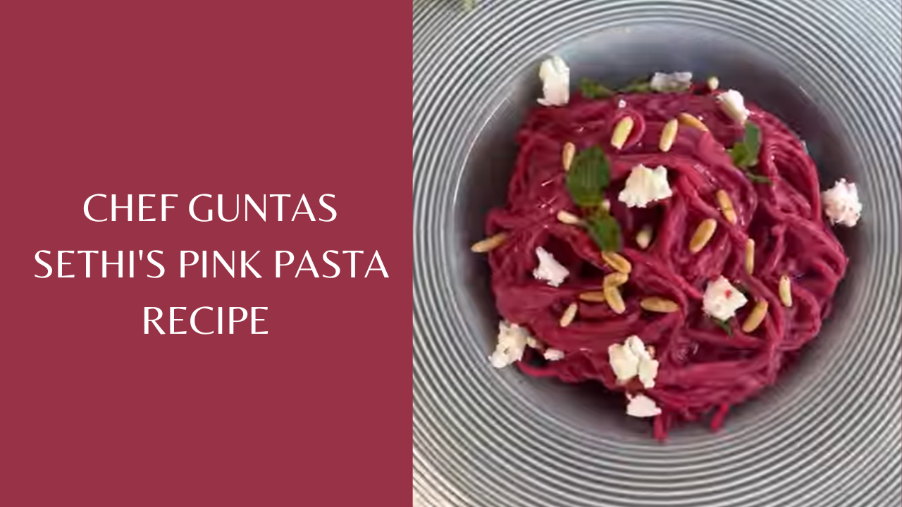 Pink Pasta Recipe. Pic Credit: Instagram @chefguntas