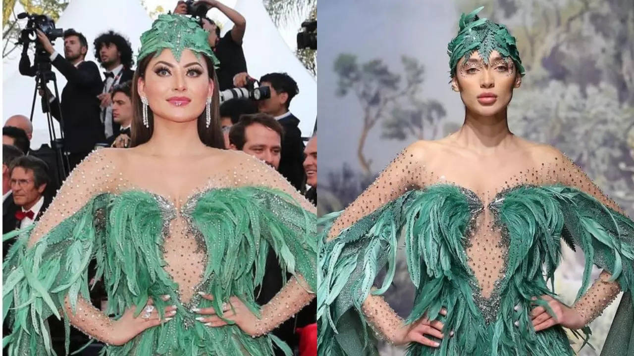 Cannes 2023: Urvashi Rautela Walks Red Carpet In Dress Worn By Mexican Actress Victoria Bonya. Netizens Have Opinions (Image: weddings paparazzi)