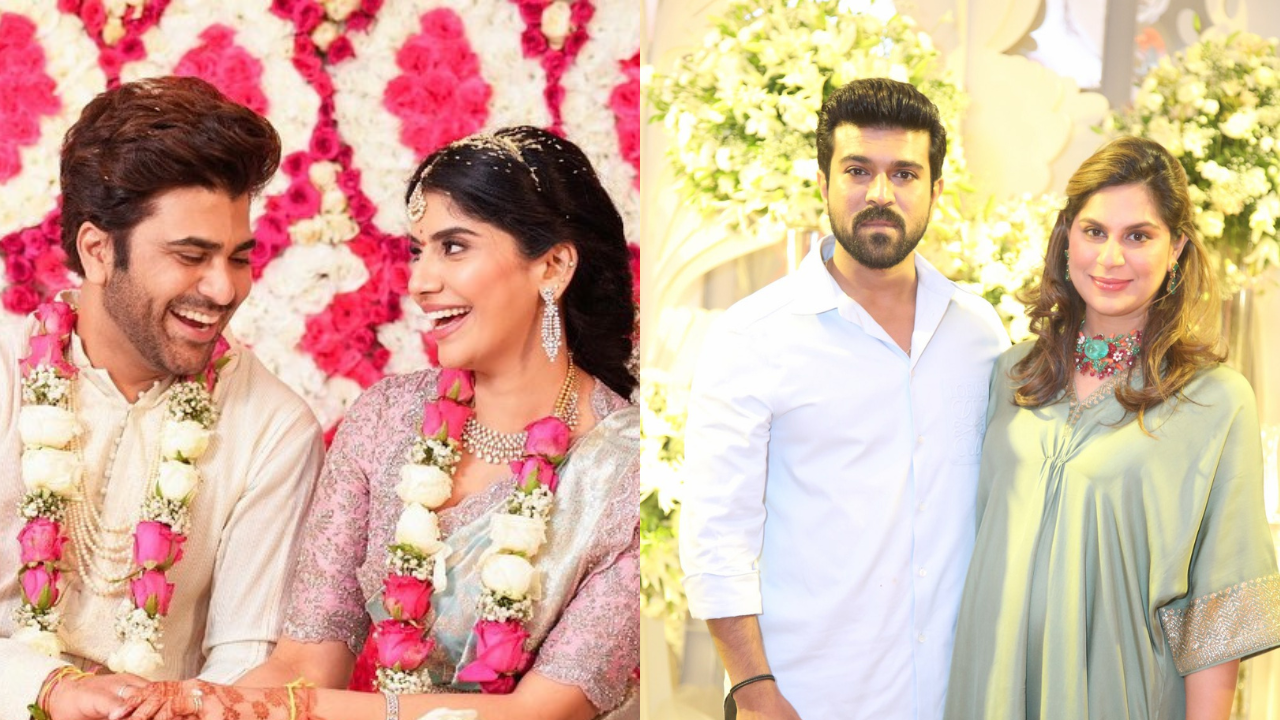 Sharwanand-Rakshitha Reddy's Wedding Reception: Ram Charan, Wife ...