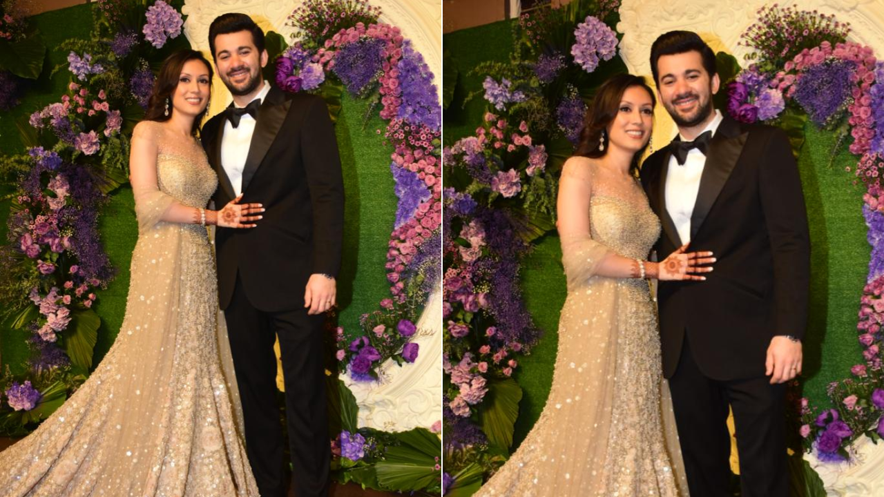 Karan Deol, Drisha Acharya Wedding Reception: Groom Dazzles In Black ...