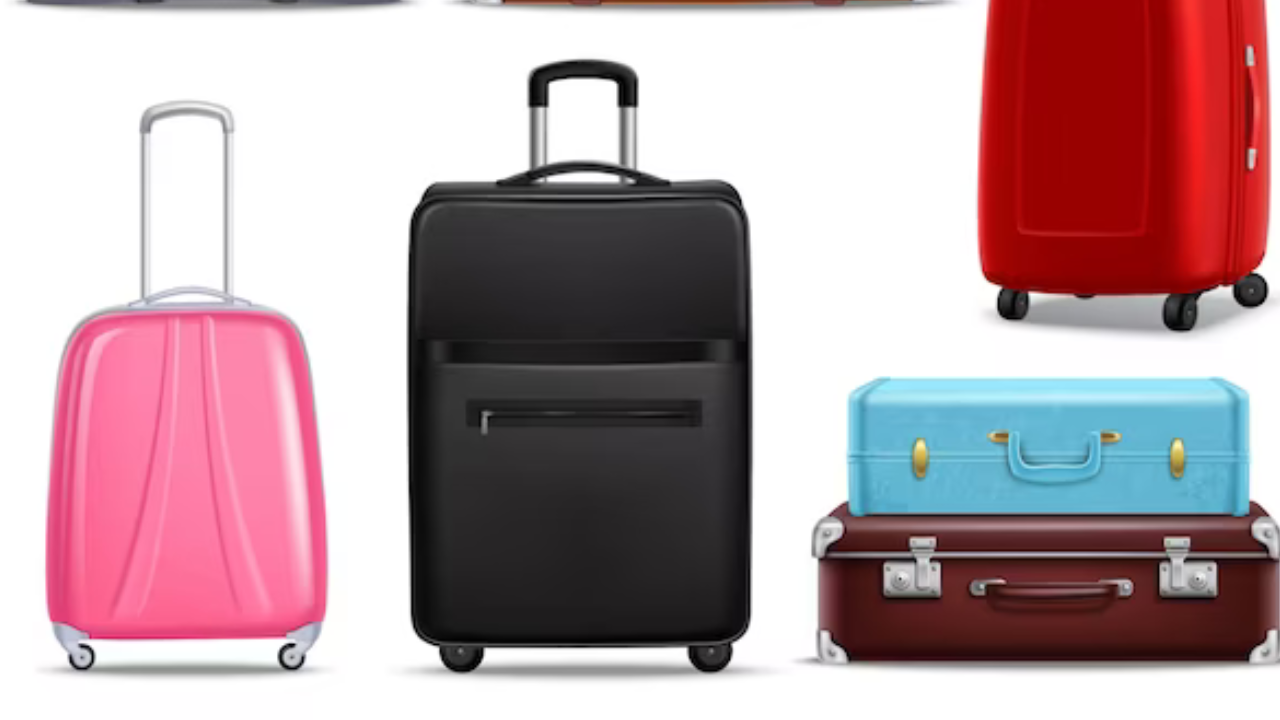 Suitcases for travelling