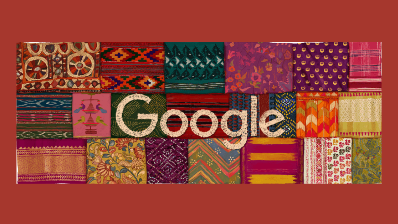 Google celebrates India's 77th Independence Day with a beautiful Doodle. Pic Credit: Google