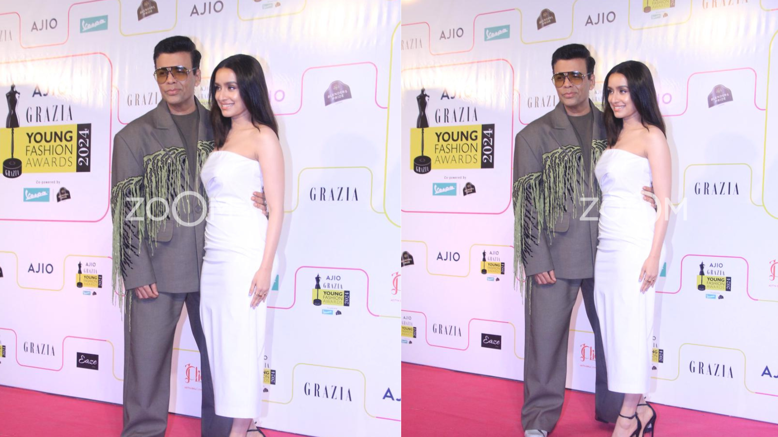 Karan Johar Posing With Shraddha Kapoor