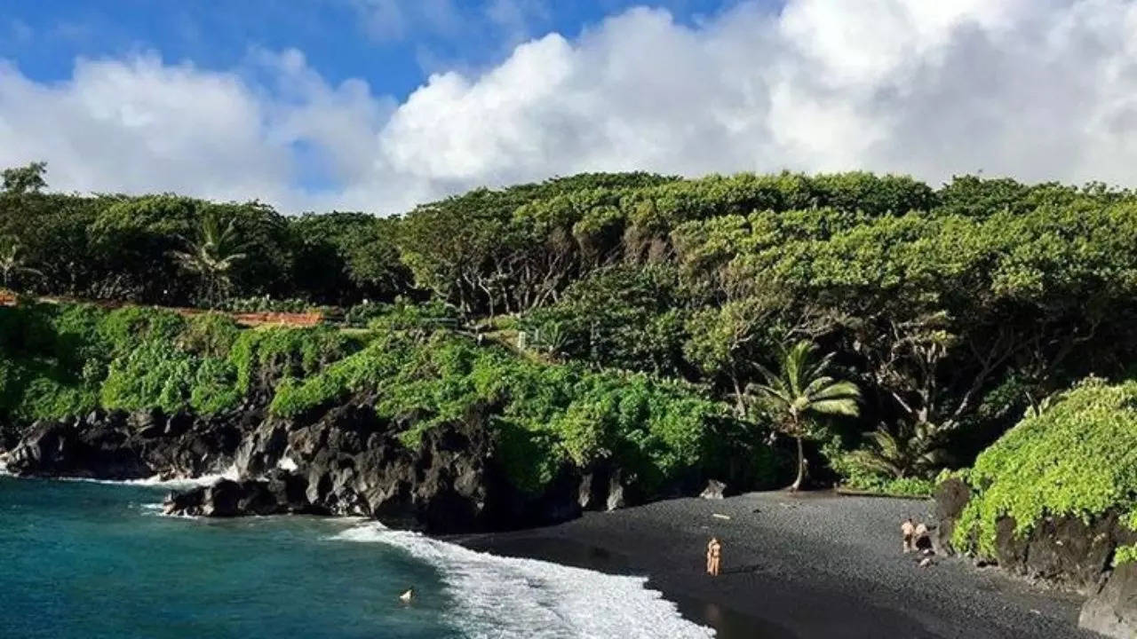 Black Sand Beach  Hawaii