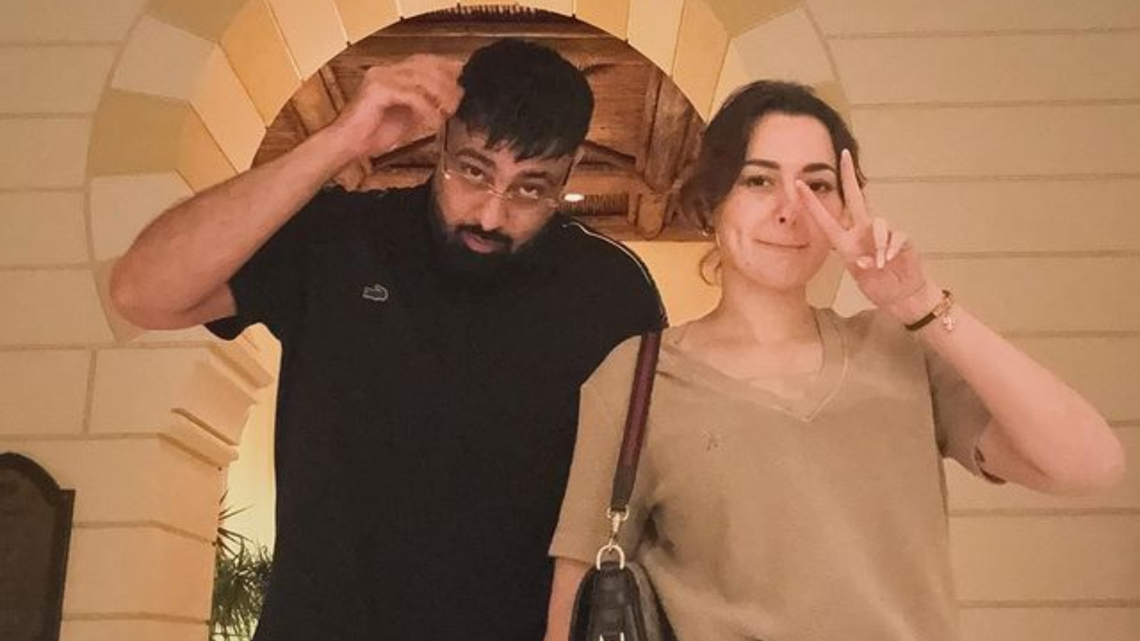 Badshah Flies To Dubai To Rescue Pakistani Actress Hania Aamir Netizens Say Gian Spotted With Shizuka