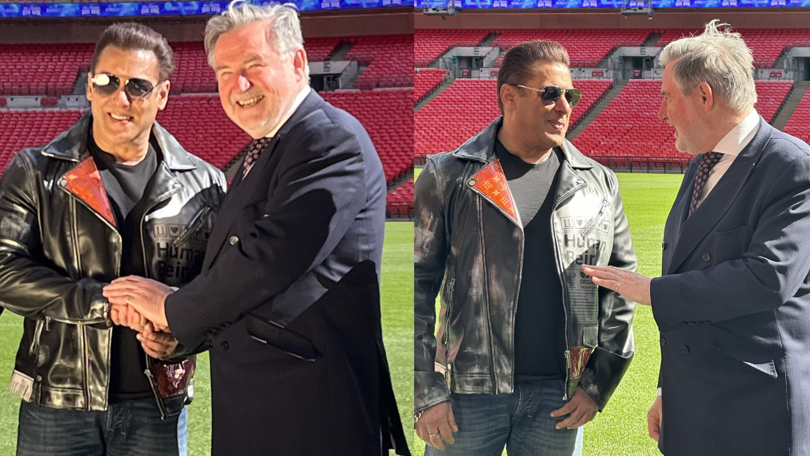 Salman Khan Receives Warm Welcome From Brent North MP At Wembley Stadium Netizens Say Tiger London Mein Hai