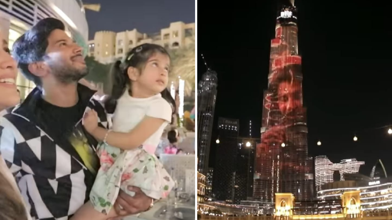 Dulquer Salmaan&#39;s Kurup trailer lights up Dubai&#39;s Burj Khalifa ahead of  film release, actor pens heartfelt note