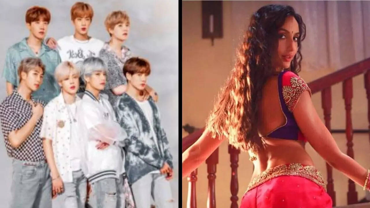 BTS dances and twerks to Nora Fatehi's hit song Kamariya in this fanmade  video and the ARMY can't keep calm