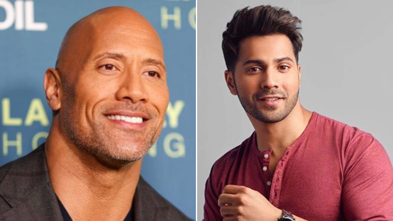 When Dwayne 'The Rock' Johnson had a Twitter exchange with Varun Dhawan and  the internet couldn't keep calm