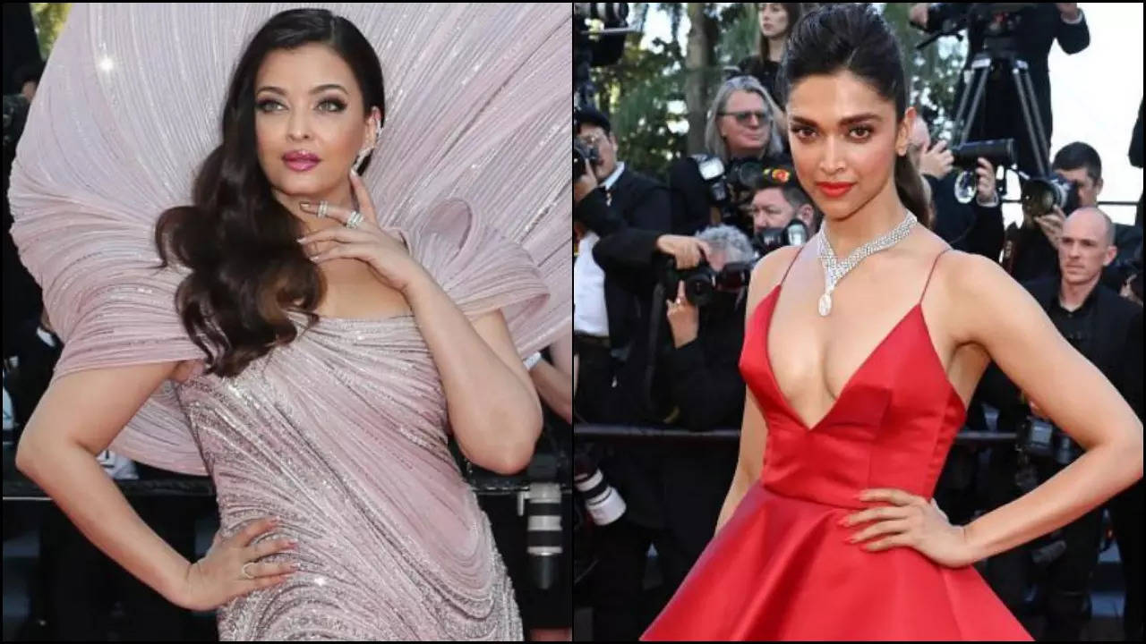 Aishwarya Rai Bachchan looks like a Queen!  Cannes 2022: Aishwarya Rai  Bachchan stuns in pink, Deepika Padukone looks ravishing in red gown [View  Pics] Photogallery at