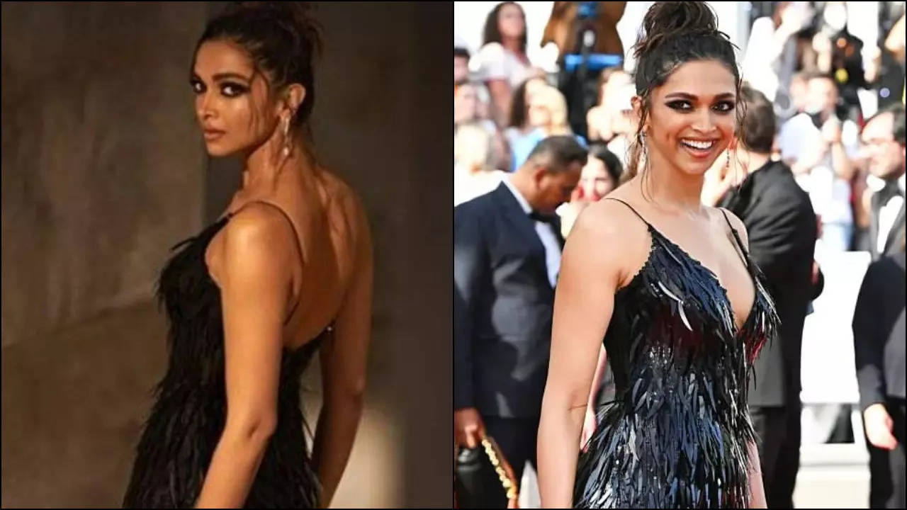 Deepika Padukone stuns in black as she makes her first appearance