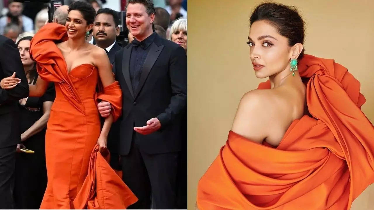 Deepika Padukone gives boss lady vibes in black suit, her diamond-studded  Cartier neck piece steals the show on Cannes day 2