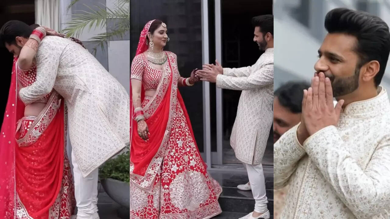 Disha Parmar and Rahul Vaidya's unseen moments from their wedding are ...