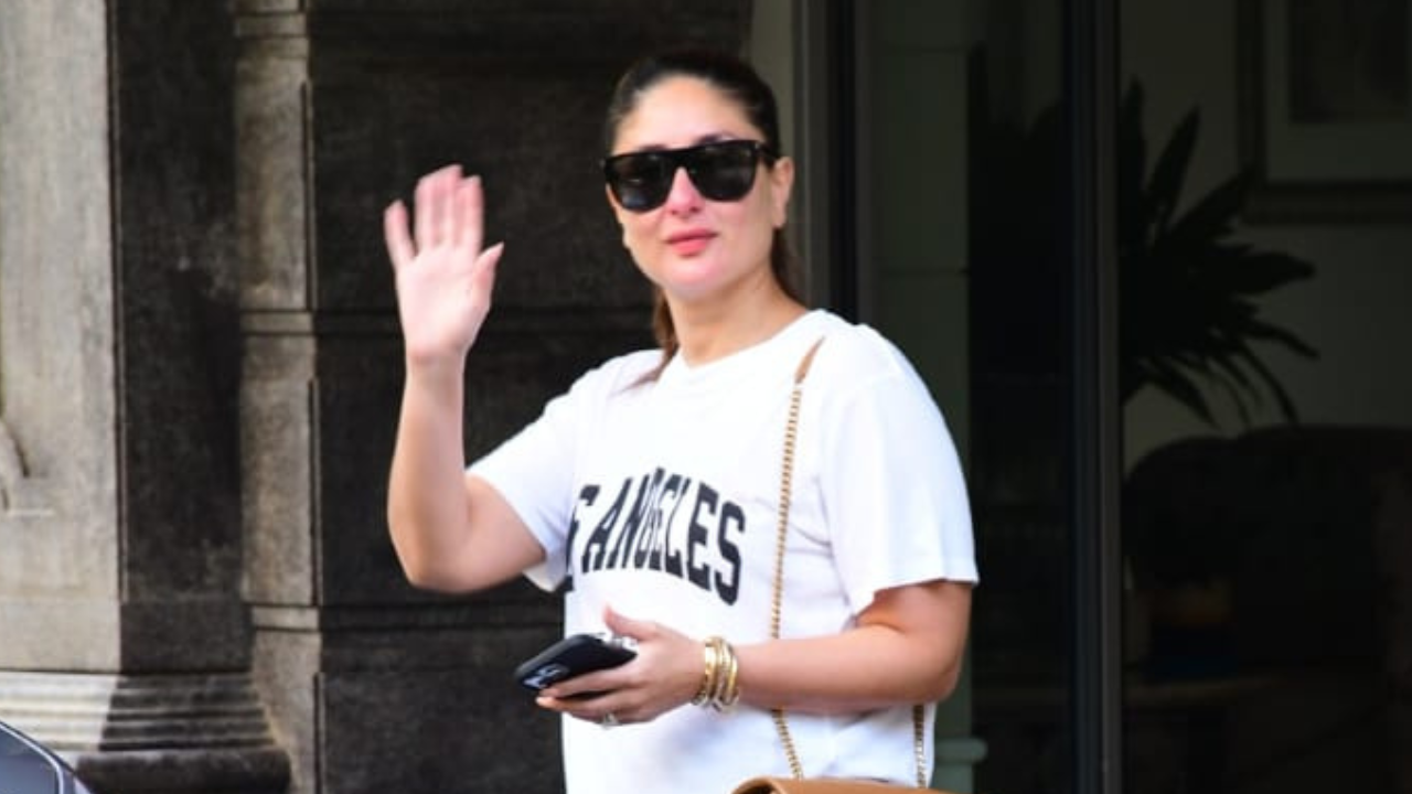 In A Rs 40K Balenciaga T-Shirt, Kareena Kapoor's Casual Look Gets