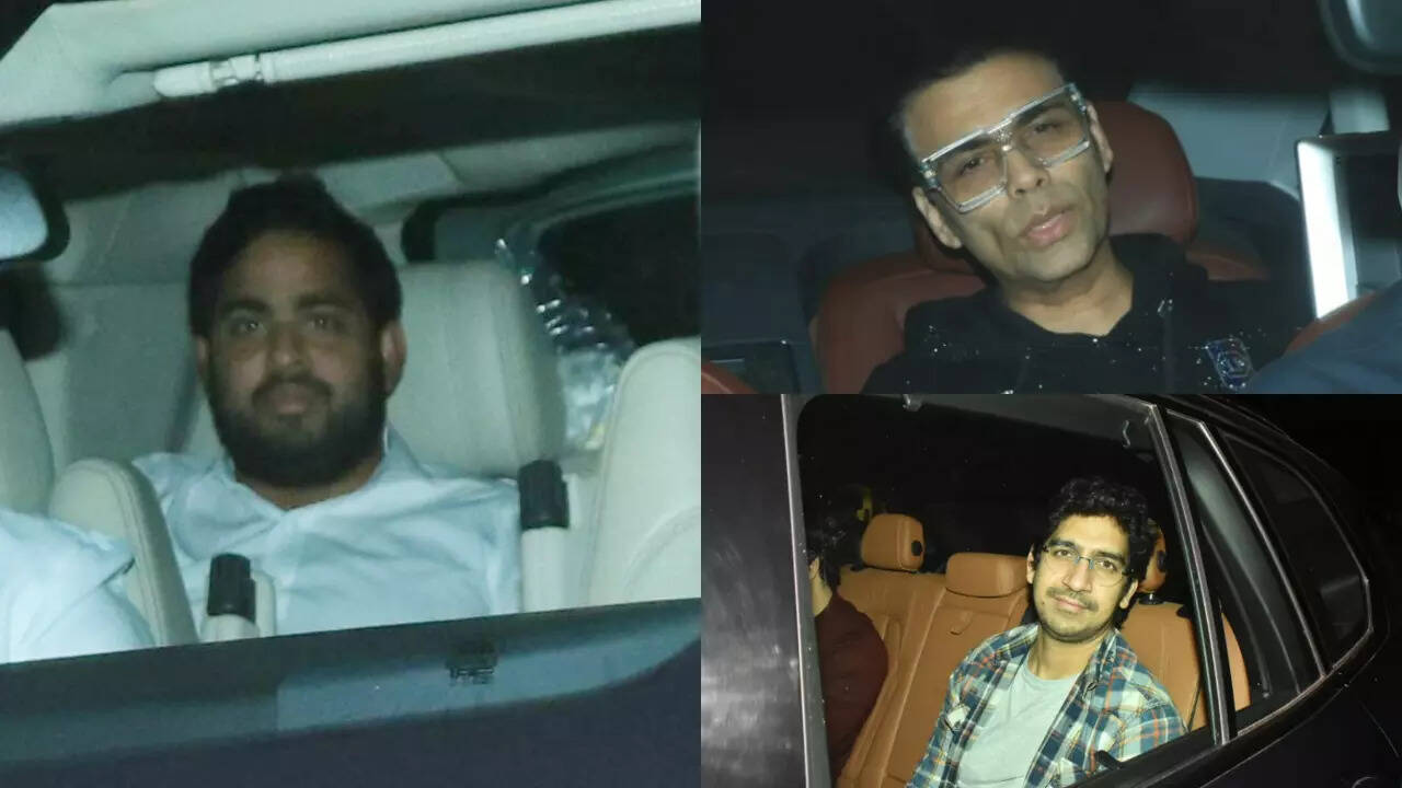 Akash Ambani, Karan Johar, Ayan Mukerji and others arrive at Ranbir Kapoor's home for birthday celebrations- PICS Akash Ambani, Karan Johar, Ayan Mukerji and others arrive at Ranbir Kapoor's home for birthday celebrations- PICS