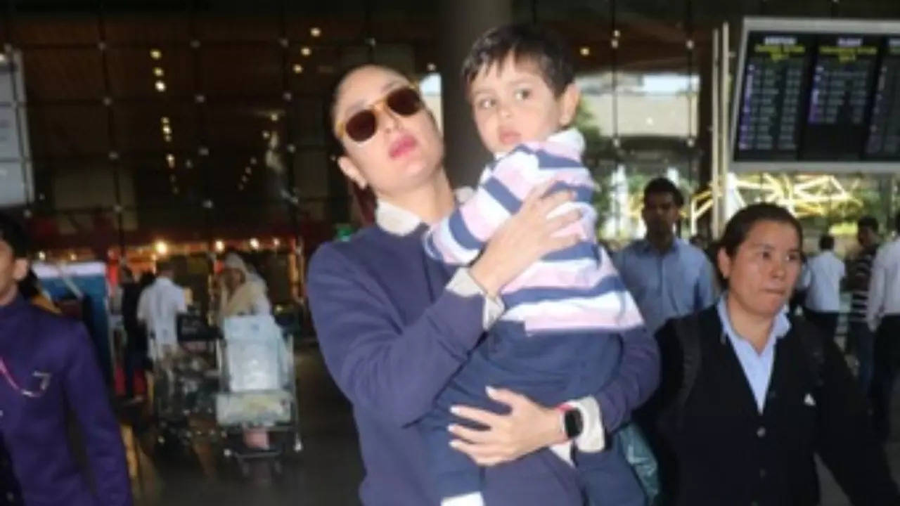 Kareena Kapoor Khan twins with son Jeh she returns to Mumbai, fans say ...