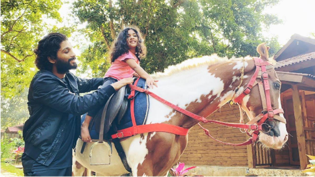 Allu Arjun shares funny moments with his daughter Allu Arha on her  birthday, see VIDEO