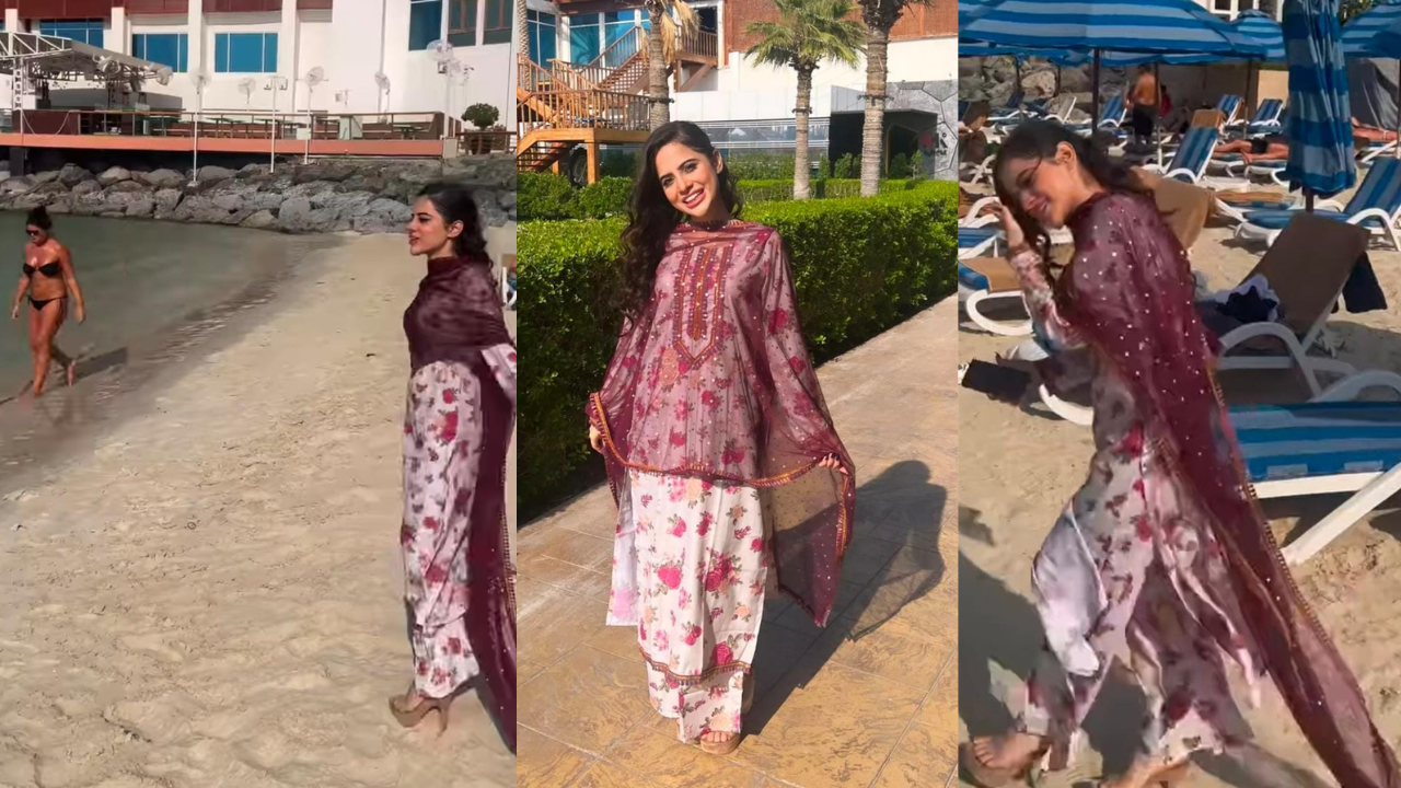 Didi ka aaj hirdaye parivrtan hogya hai: Netizens mock Urfi Javed for wearing salwar suit at beach