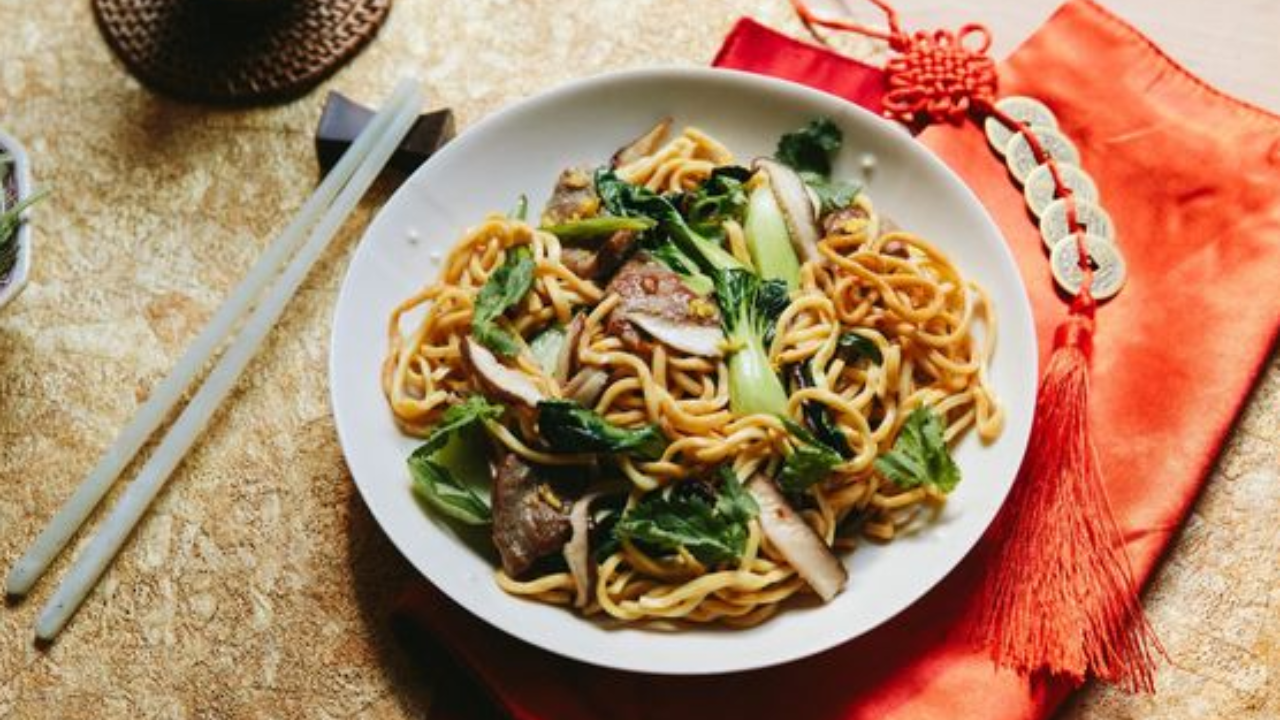 Chinese Lunar New Year longevity noodles. Pic Credit: Pinterest