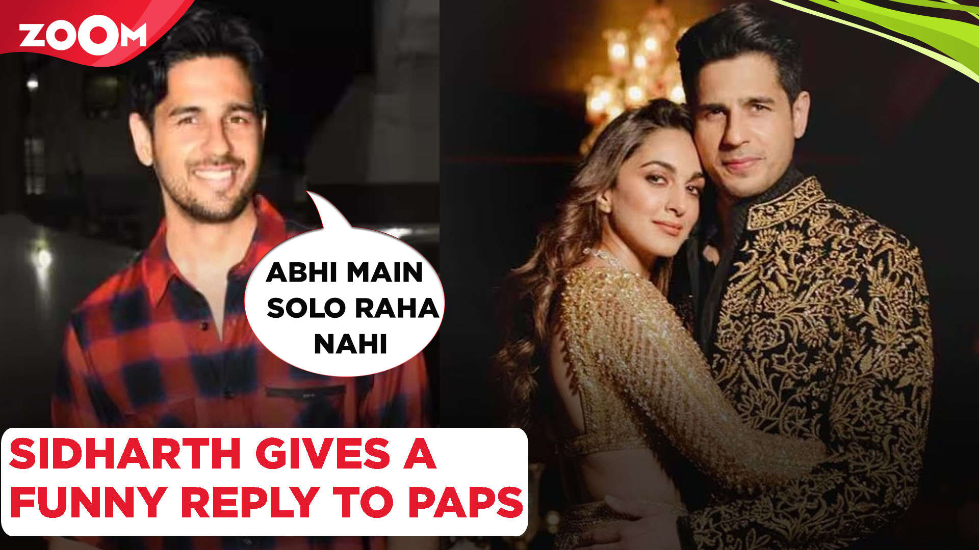 Sidharth Malhotra's FUNNY reply when paparazzi ask for a solo picture