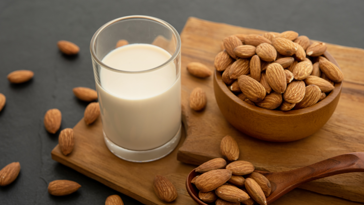 Almond milk benefits for a sensitive gut. Pic Credit: Freepik