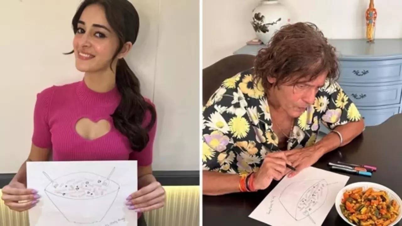 Ananya Panday Plays Cutest Daughter As She Buys Father Chunky Panday's Pehla Pasta Art