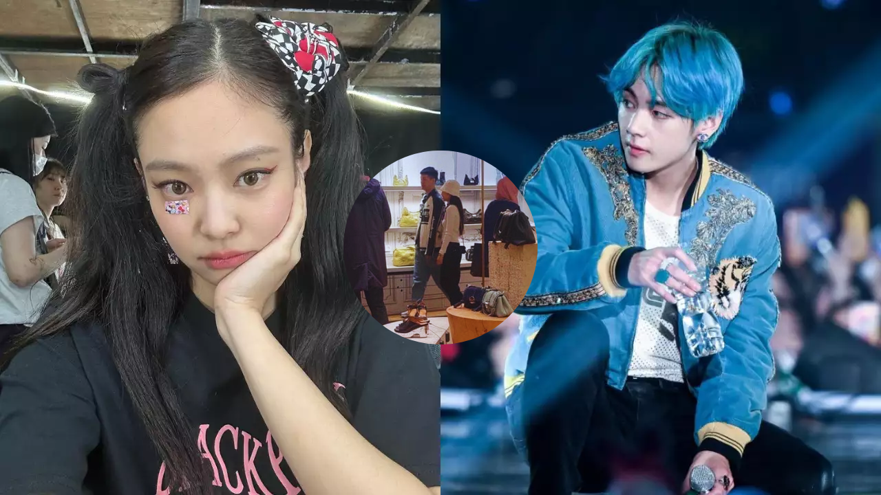 Did Bts V Blackpinks Jennie Hold Hands In Paris Amid Dating Rumours Viral Video Sends Army 3037