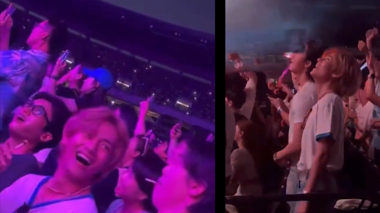 BTS' V at Bruno Mars' concert