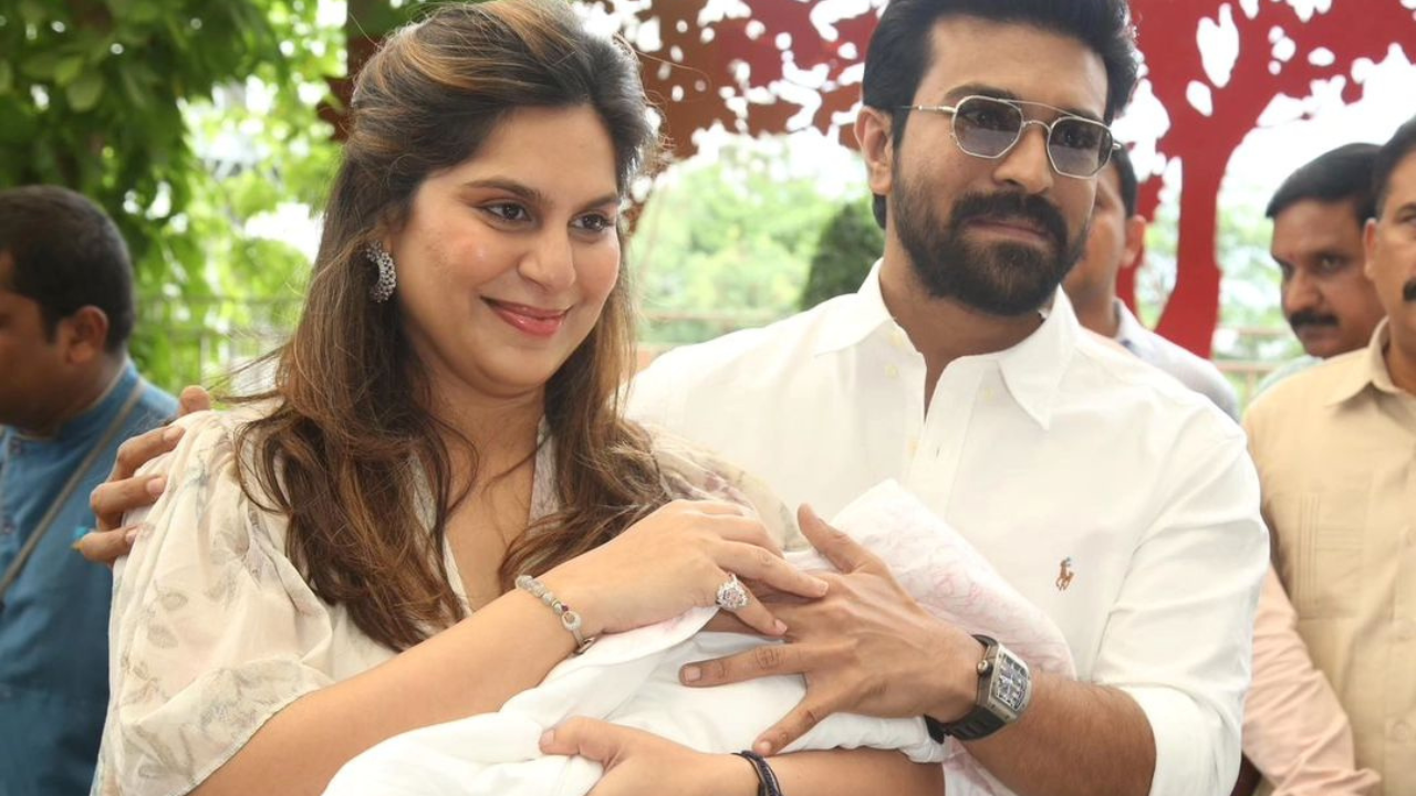 Ram Charan and Upasana take Mega Princess home