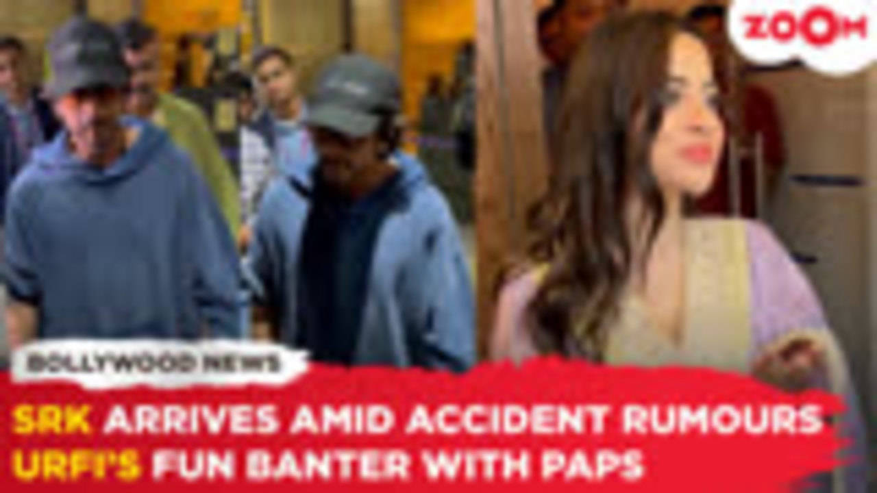 Shah Rukh Khan Arrives In Mumbai Amid Accident Rumours Urfi Javeds Fun Banter With Paps News 3884